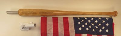 small "Star Spangled Banner Bat" (TM) Flagstaff    with 24" X 36" flag