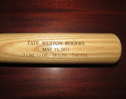 Birth Announcement Baseball Bat