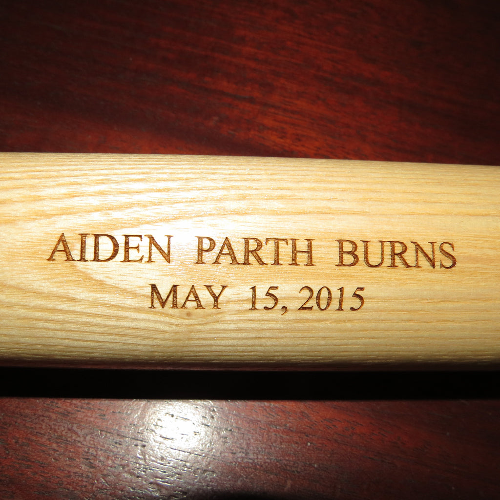 Birth Announcement Baseball Bat